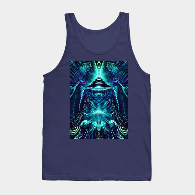 Platea Visionary Fractal Manipulation Manafold Art Tank Top by Manafold